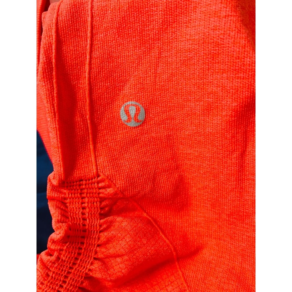 Lululemon Athletica Yoga Pants High Rise Crop Orange Size 8 - Picture 11 of 11